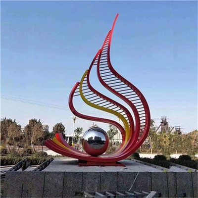 Скульптура конспекта нержавеющей стали Corten современного искусства на открытом воздухе подгоняла определять размер