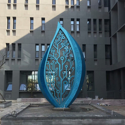 Орнаменты городской нержавеющей стали скульптуры сада лист металла ландшафта большие